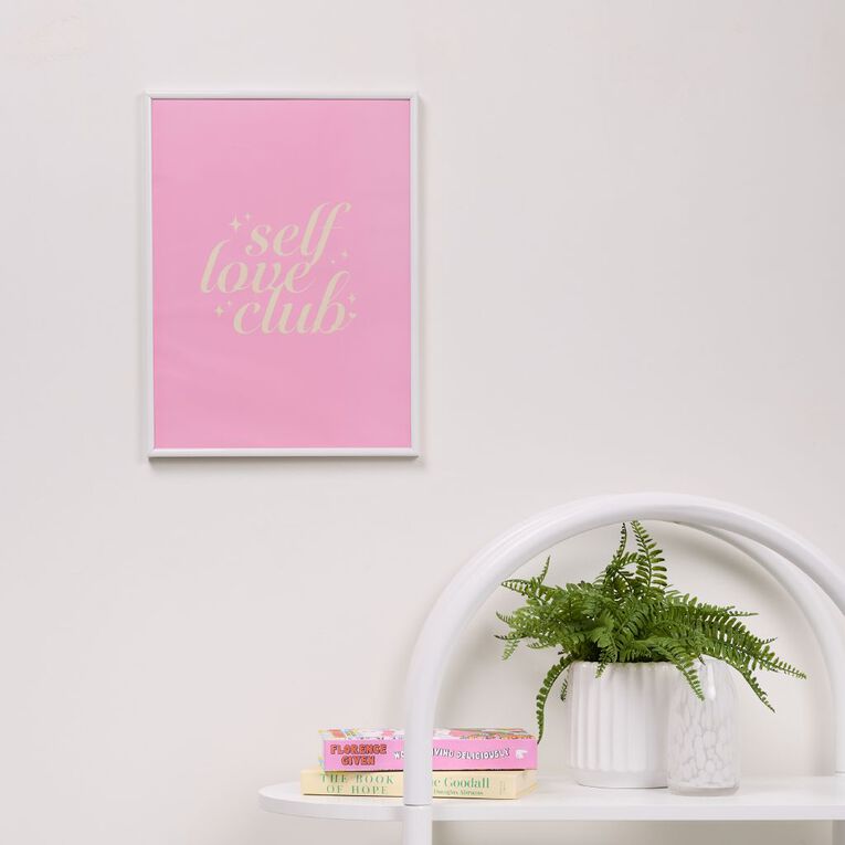 Living & Co Framed Print Self Love Club, , hi-res