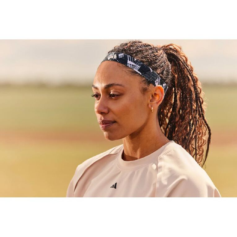 Adidas Hairbands Black & White One Size, , hi-res