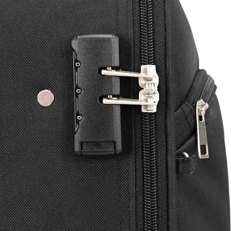 Wander 55cm Soft Carry On Suitcase 4 Wheel Black, , hi-res