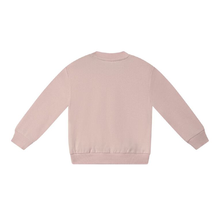 Young Original Babies' Plain Crew Sweatshirt, Pink Light CRADLE PNK, hi-res