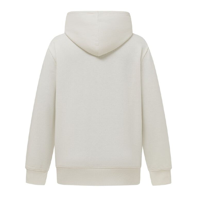 H&H Women's Zip-Thru Washed Hoodie, Cream, hi-res