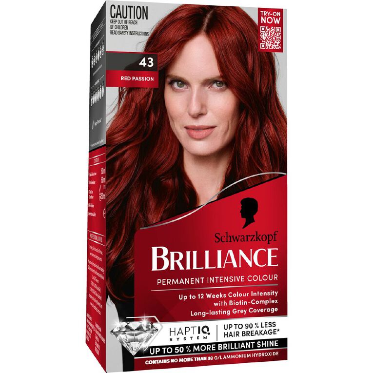 Schwarzkopf Brilliance Hair Colour Red Passion 43, , hi-res