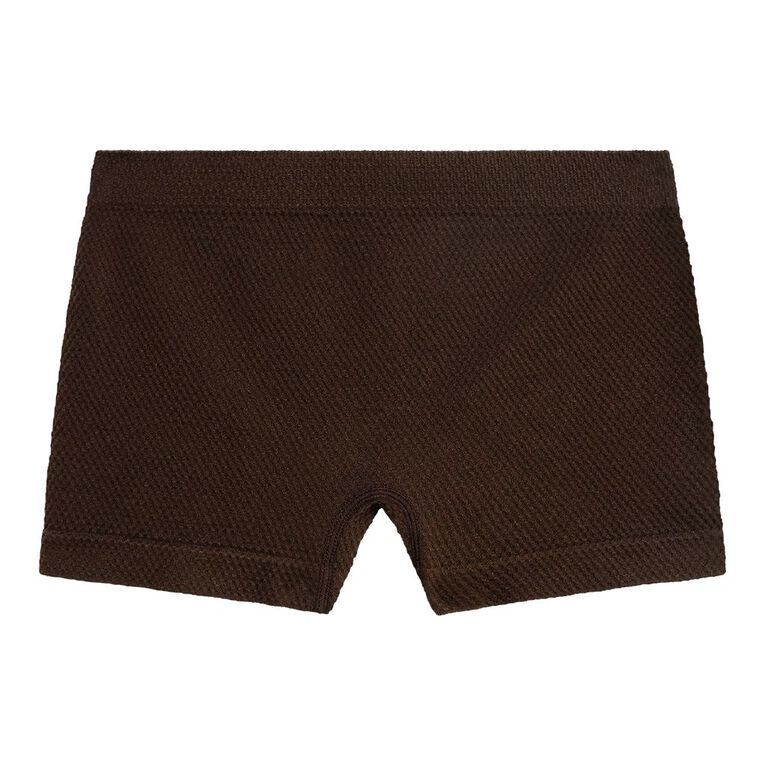 H&H Women's Waffle Shortie, Brown Dark, hi-res