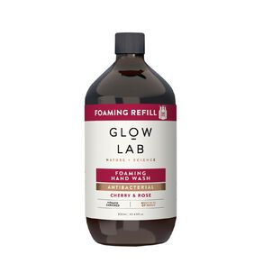 Glow Lab Foaming Refill Hand Wash Cherry And Rose 900ml