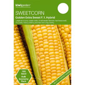 Kiwi Garden Sweetcorn Golden Extra Sweet F1 Hybrid Seeds