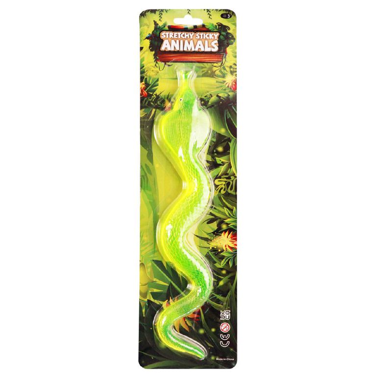 Sticky Stretchy Snake 33cm Assorted, , hi-res