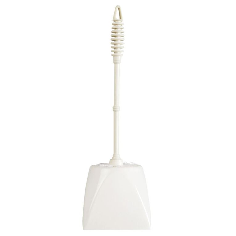 Living & Co Toilet Brush Plastic White One Size, White, hi-res