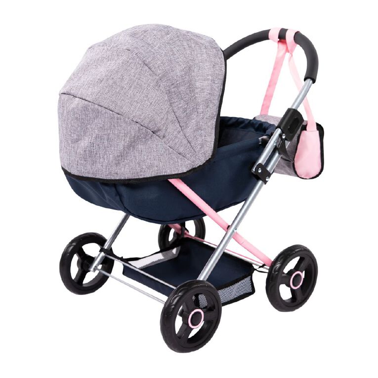 Bayer Dolls Pram Cosy Grey/Blue, , hi-res