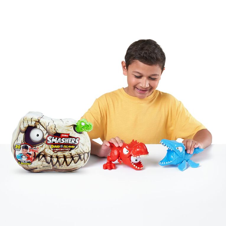 Zuru Smashers Dino Island Series 1 Mini T-Rex Battle Playset Assorted, , hi-res