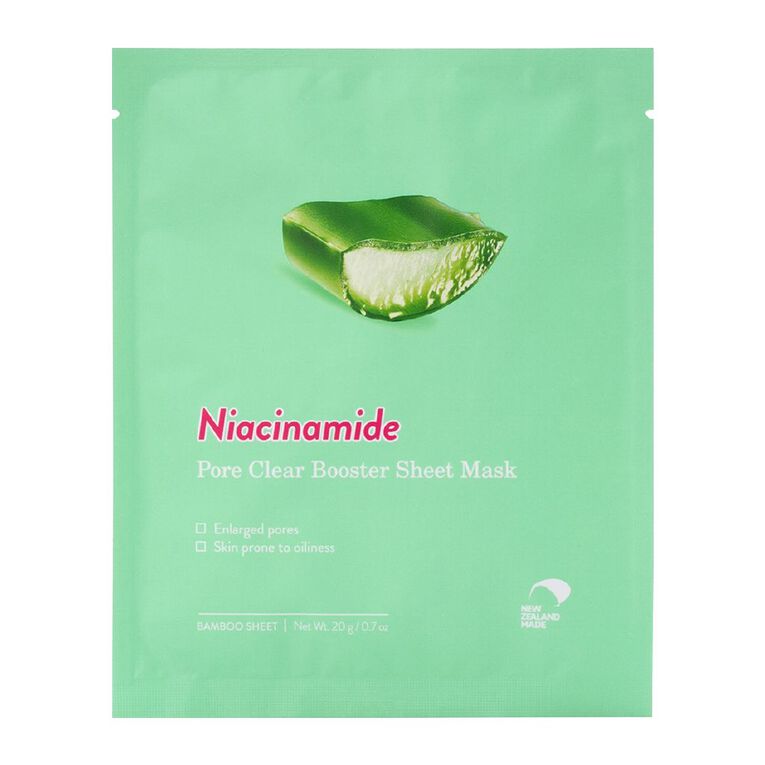 Niacinamide 10% Pore Clear Booster Sheet Mask 20g, , hi-res