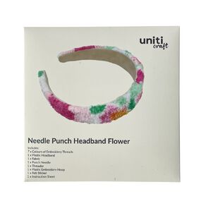 Uniti Craft Adults Needle Punch Headband Flower