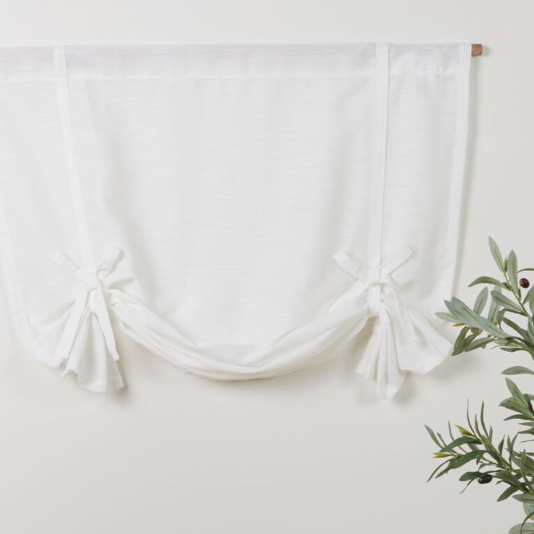 Living & Co Juniper Balloon Shade White 90-106cm Wide/135cm Drop, , hi-res