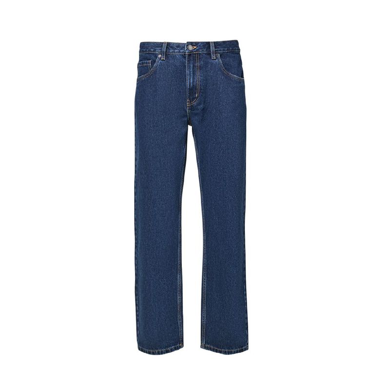 H&H Men's Relaxed Fit Jeans, Denim Dark, hi-res