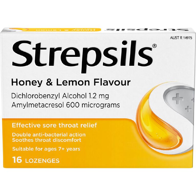 Strepsils Honey and Lemon Lozenges 16s, , hi-res