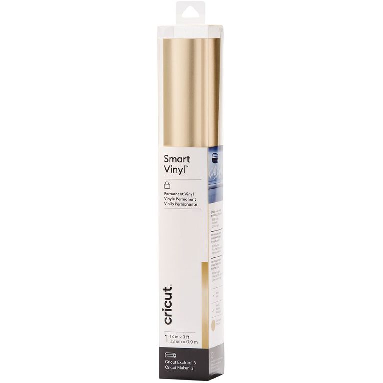 Cricut Cricut Smart Permanent Vinyl 13in x 3ft Matte Metallic Champagne, , hi-res