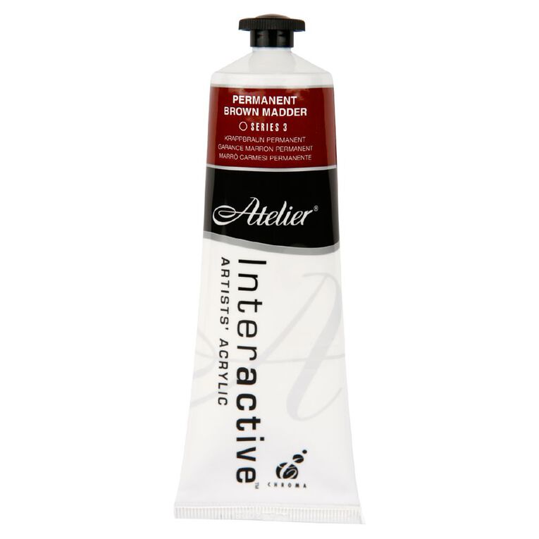 Atelier S3 Acrylic Paint Permanent Madder Brown, , hi-res