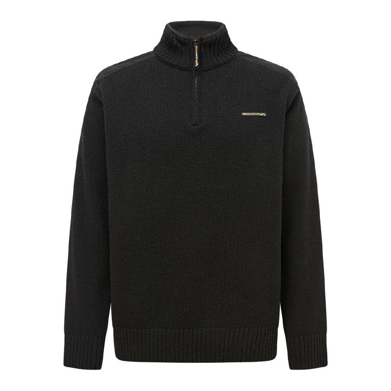 Back Country Adults' Wool Jumper, Black, hi-res
