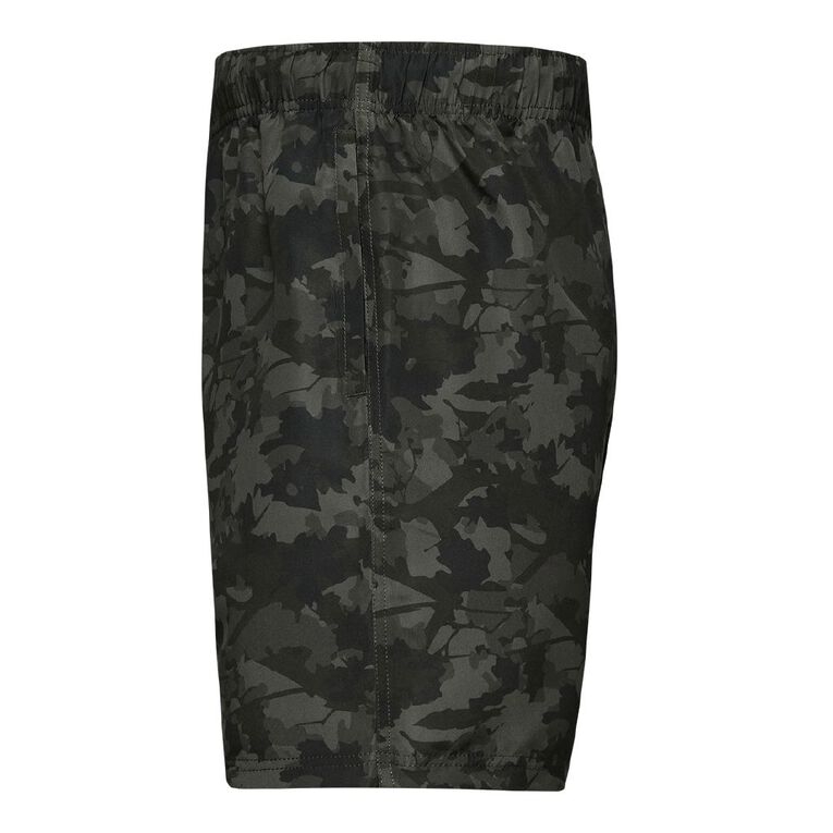 H&H Swim Men's Basic Printed Boardshorts, Green Mid, hi-res