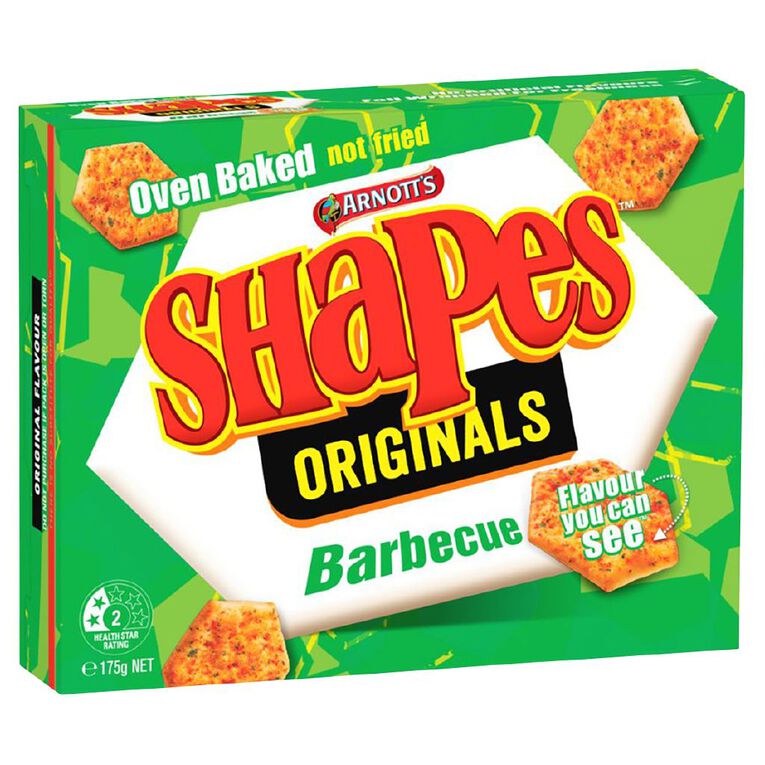 Arnott's Shapes Original BBQ 175g, , hi-res