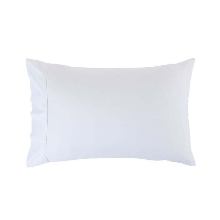 Living & Co 4OOTC Sateen Cotton Pillowcase 2pk White, , hi-res