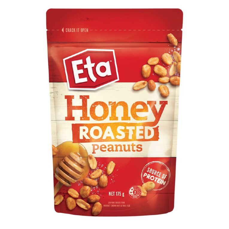 Eta Honey Roasted Peanuts Pouch 175g, , hi-res