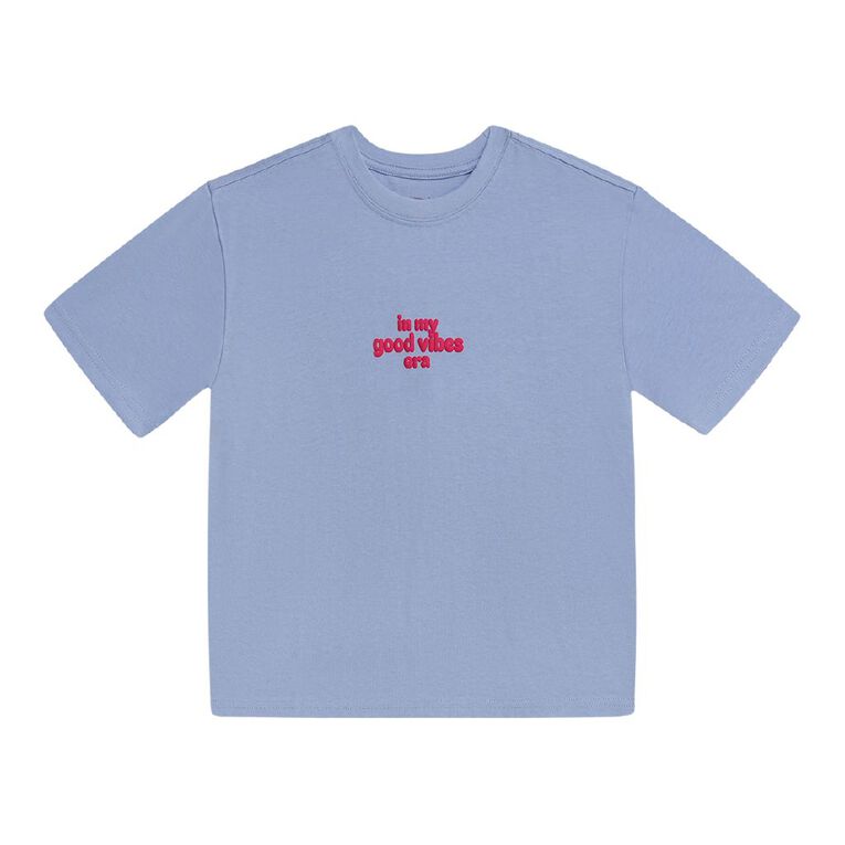 Young Original Short Sleeve Heavy Weight Tee, Blue Mid, hi-res