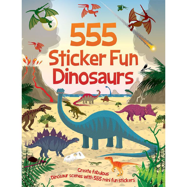 555 Sticker Fun: Dinosaurs by Oakley Graham, , hi-res