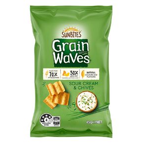 Sun Bites Grain Waves Sour Cream & Chives 45g