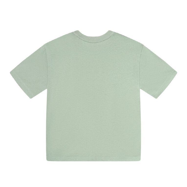 Young Original Relaxed Fit Short Sleeve Printed Tee, Green Light, hi-res