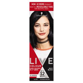 Schwarzkopf Live Colour Hair Colour Deep Black XL