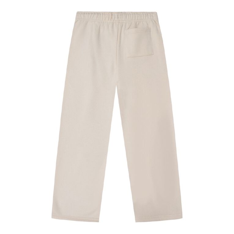 Young Original Mid Weight Wide Leg Trackpants, Cream, hi-res