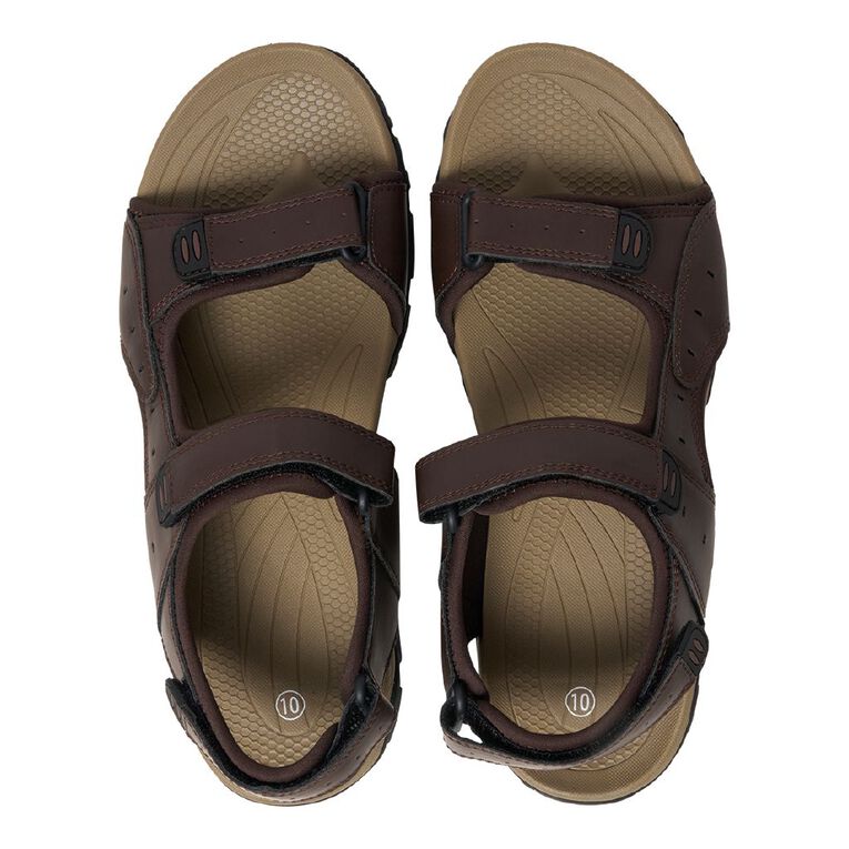 H&H Men's Roger Sandals, Brown, hi-res