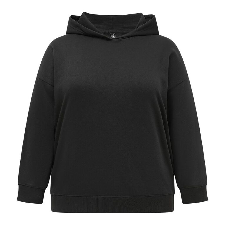 H&H Curve Women's Essential Hoodie, Black, hi-res
