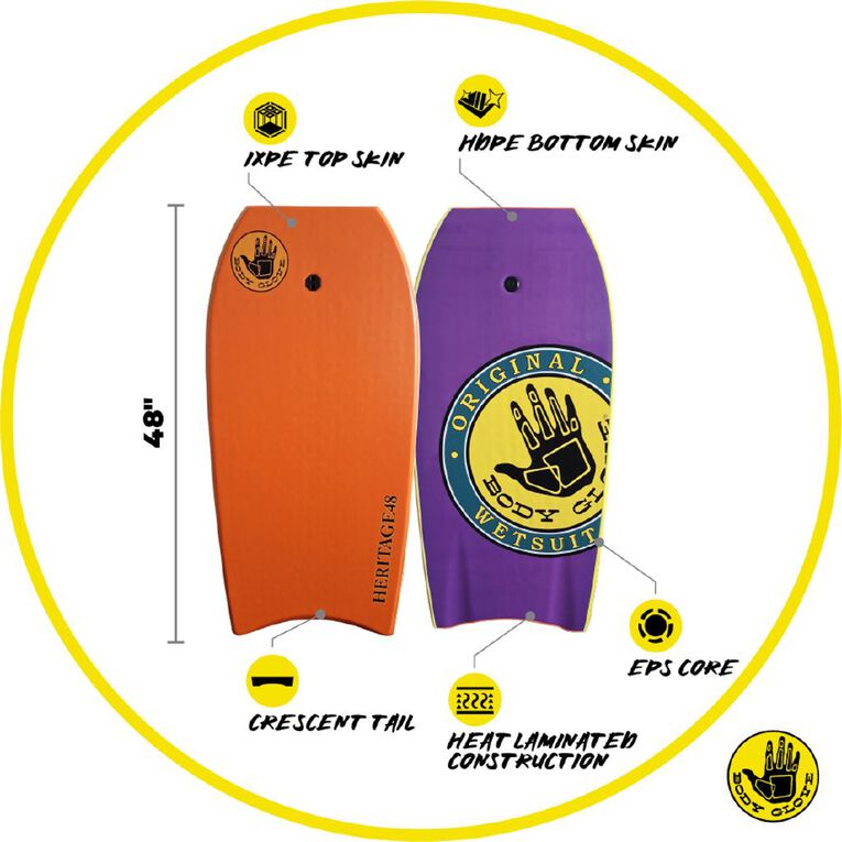 Body Glove 48 Inches Heritage Bodyboard, , hi-res