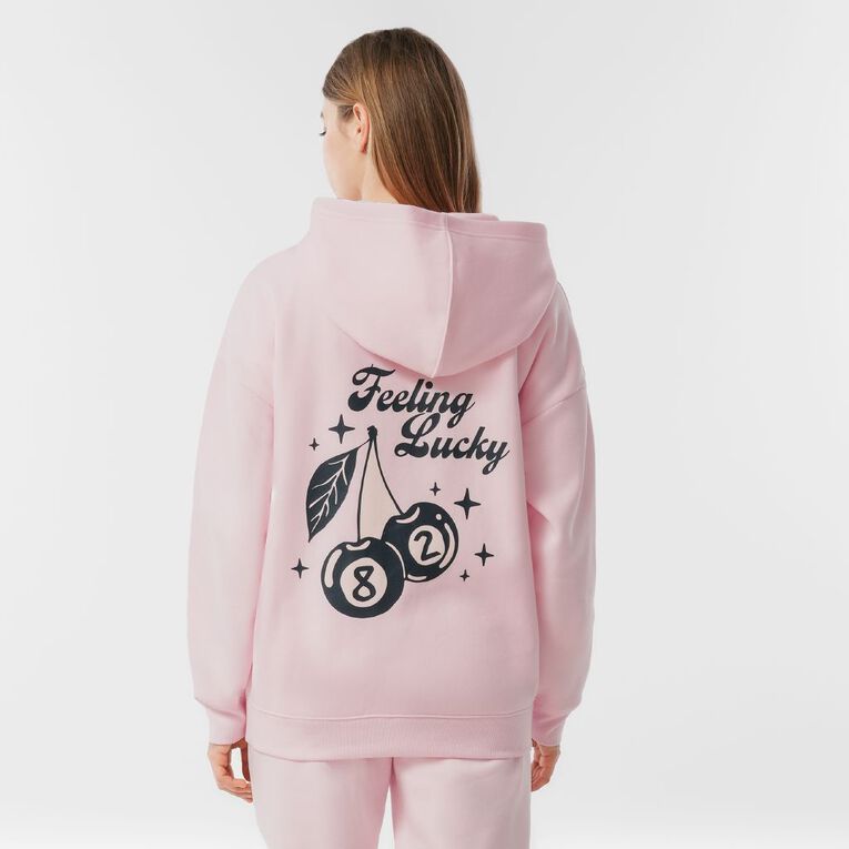 H&H Women's Fresh Fleece Long Sleeve Hoodie, Pink Light, hi-res