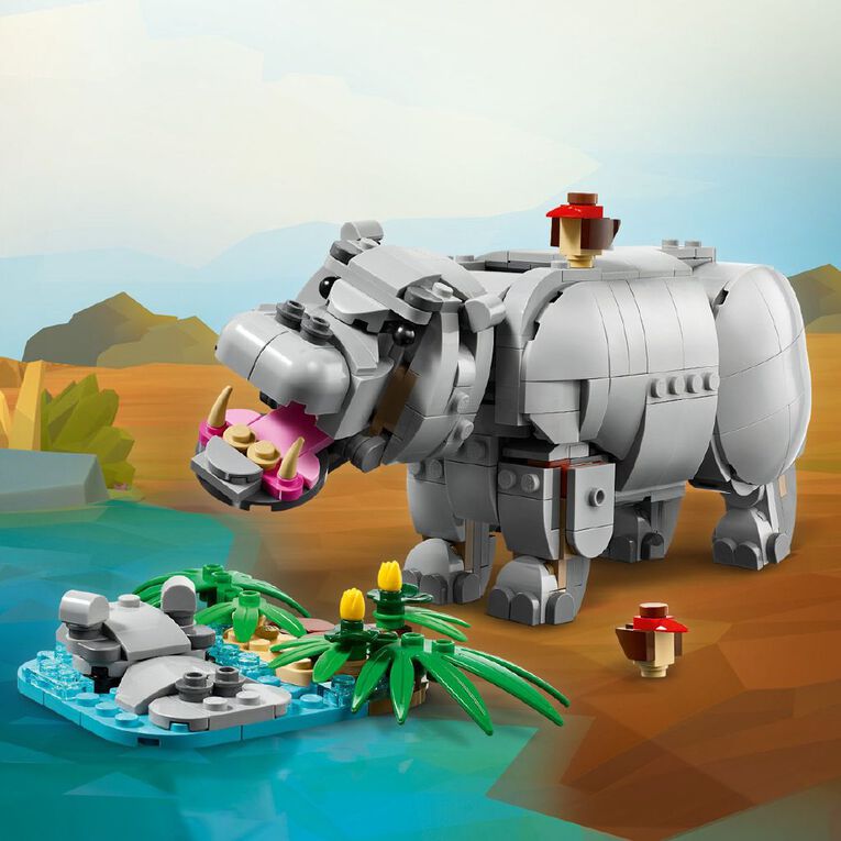 LEGO CREATOR Wild Animals Majestic Rhino With Birds 31171, , hi-res