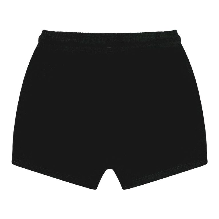 All Blacks Preschool Printed Terry Shorts, Black, hi-res