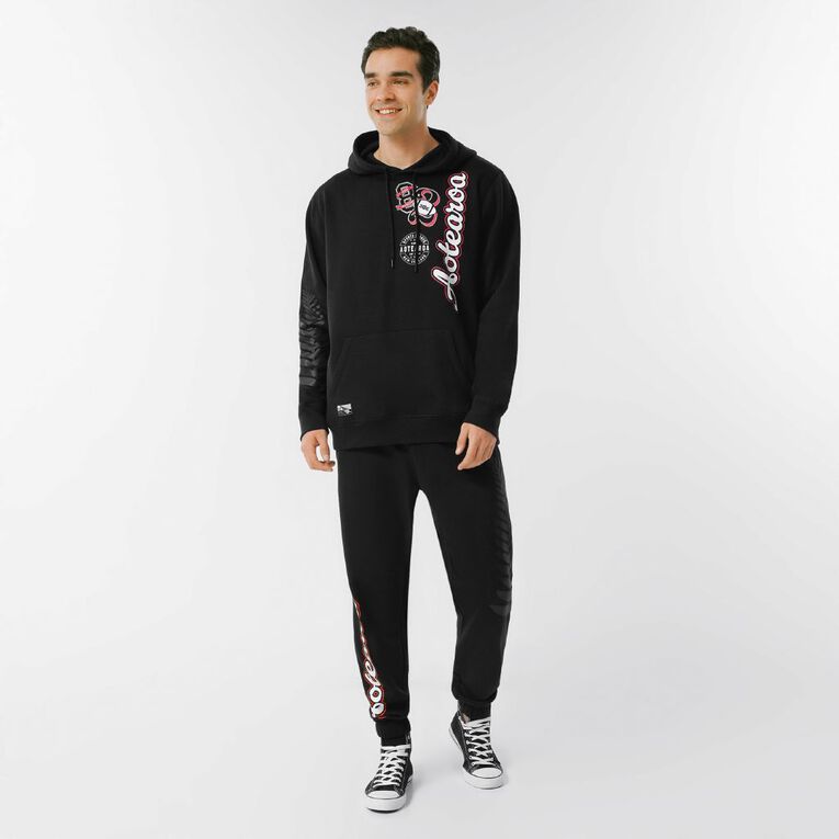 Active Intent Supporter Fleece Hoody, Black, hi-res