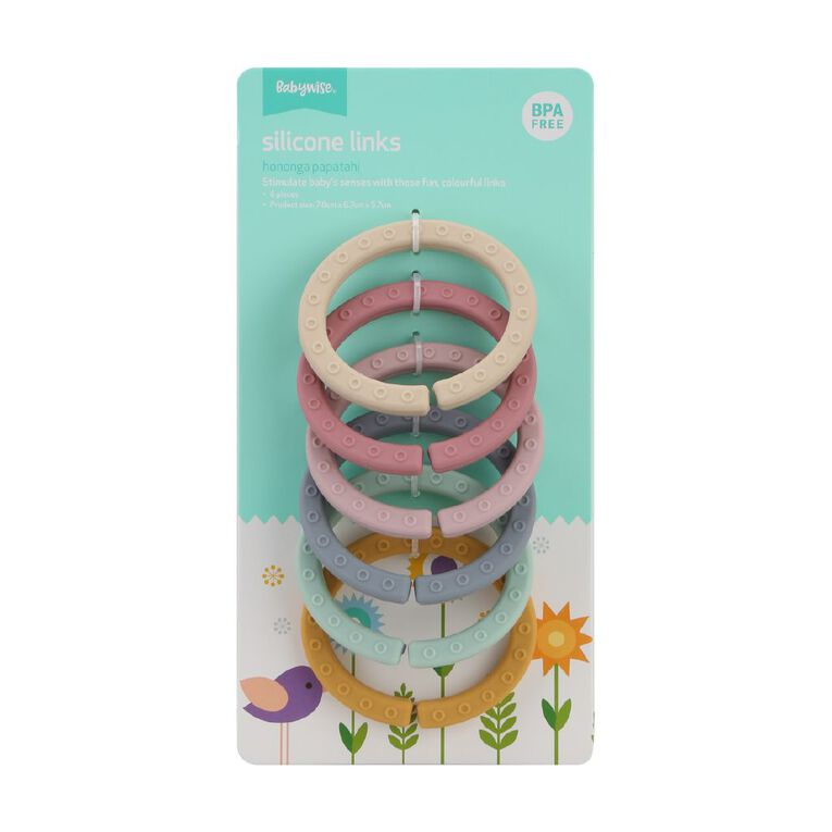 Babywise Silicone Flat Links Set, , hi-res