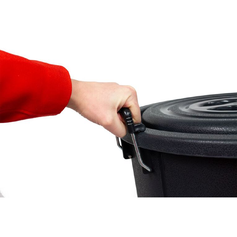 Living & Co Heavy Duty Bin 71L Black, , hi-res