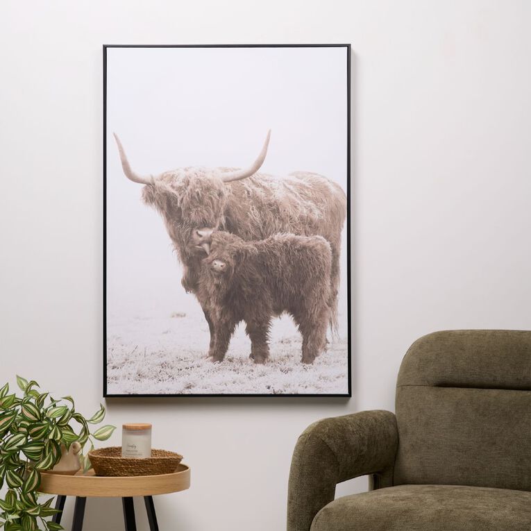 Living & Co Highland Framed Canvas 70cm x 100cm, , hi-res