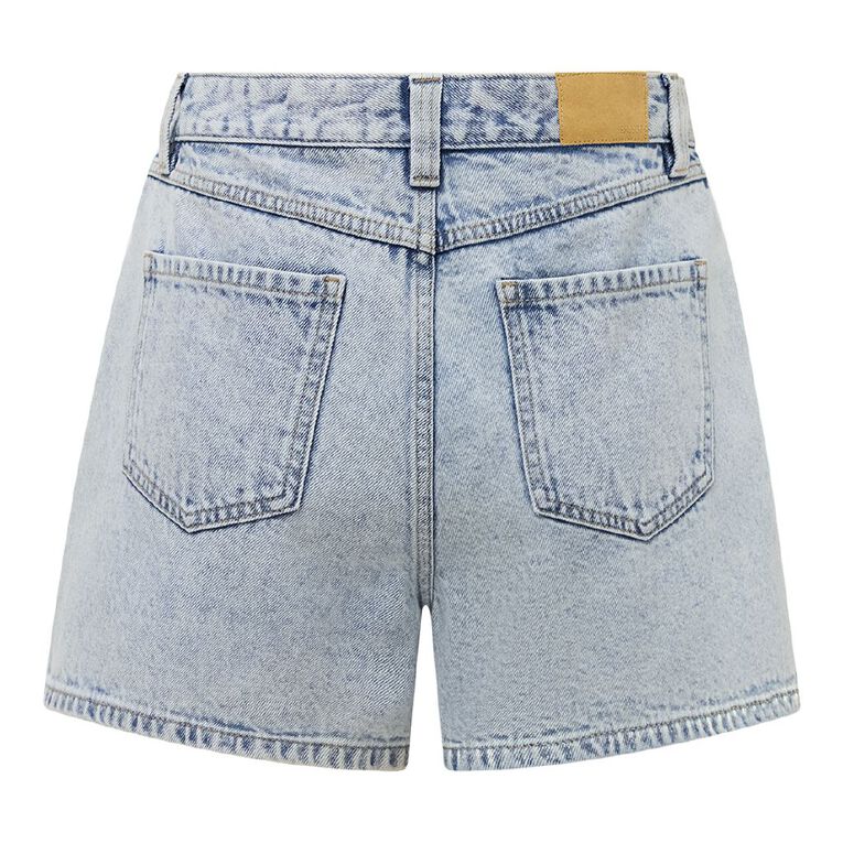 H&H Women's Essential Denim Shorts, Denim Light, hi-res