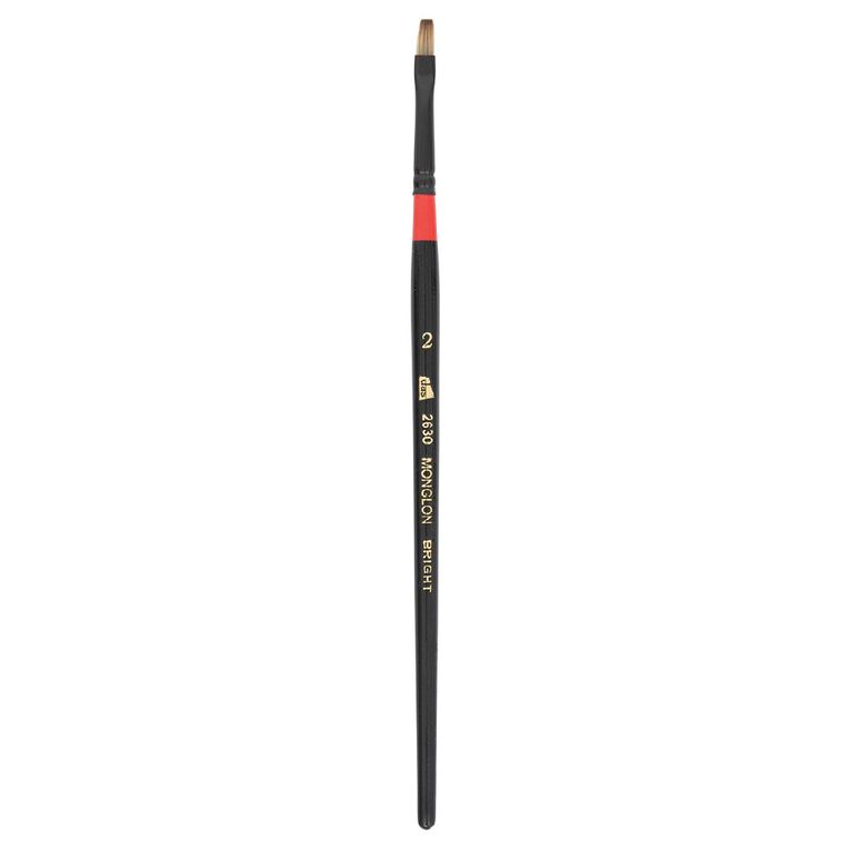 DAS Brush Manglon Blended Synthetic Fibre Flat #2, , hi-res