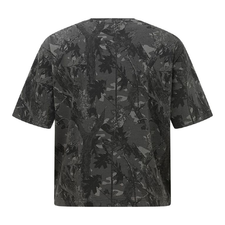 Garage Men's Boxy Tee French Terry, Black, hi-res