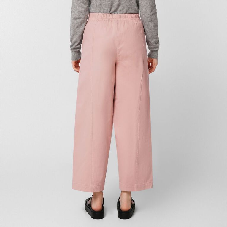 H&H Women's Relaxed Barrel Leg Pants, Pink Mid, hi-res