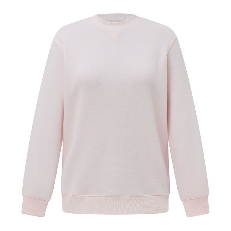 H&H Women's Classic Crew Sweatshirt, Pink Light, hi-res