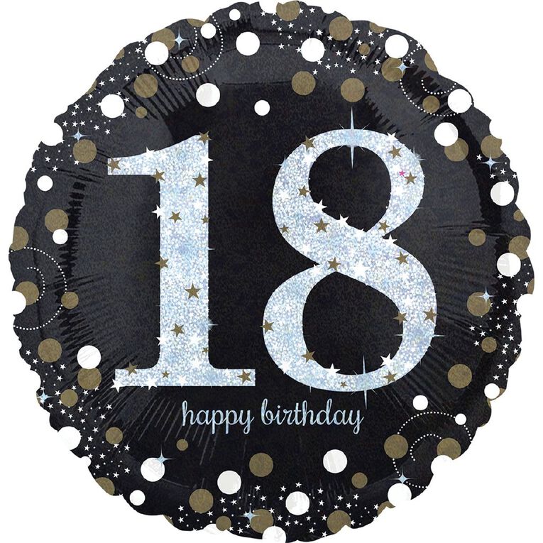 Anagram 45cm Standard Sparkling 18 Balloon, , hi-res