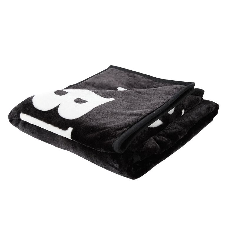 All Blacks Mink Blanket 150cm x 200cm, , hi-res