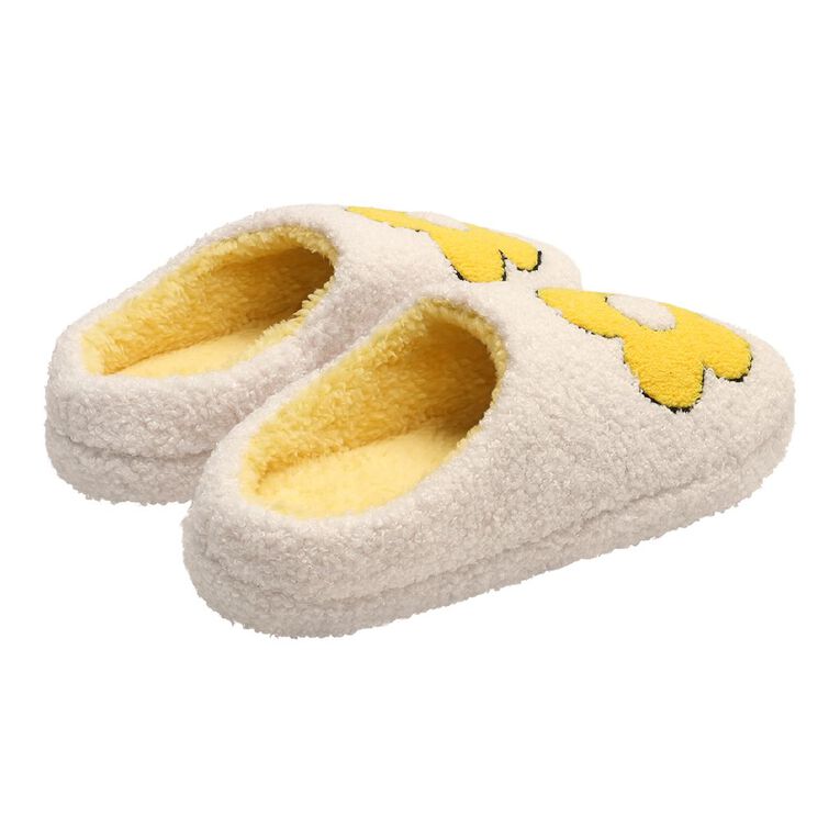 H&H Women's Novelty Fun Slippers, White, hi-res