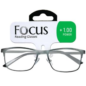 focus reading glasses cavill +1.00 1 each